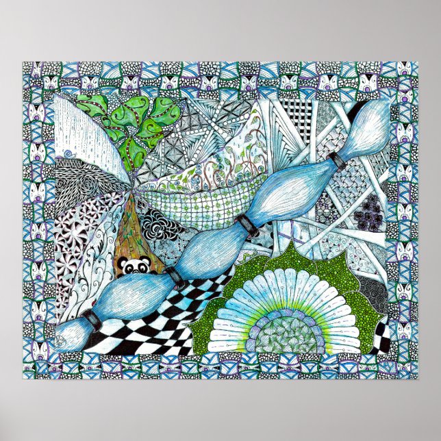 Blue Panda World Print (Front)