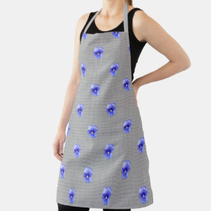 Blue Pansy  Apron