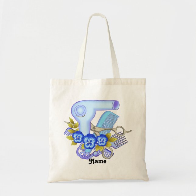 Blue Pansy Beautician Tote Bag (Front)