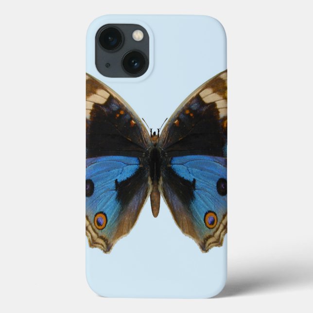Blue Pansy Butterfly Case-Mate iPhone Case (Back)