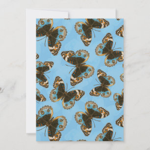 Blue Pansy Butterfly pattern