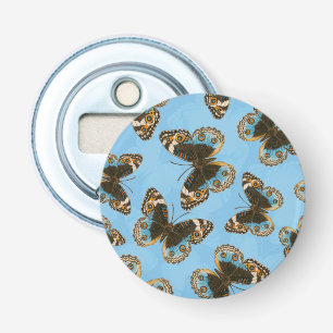Blue Pansy Butterfly pattern Bottle Opener