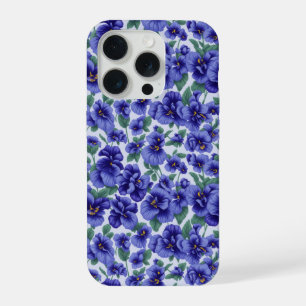 Blue Pansy Flowers Phone Case