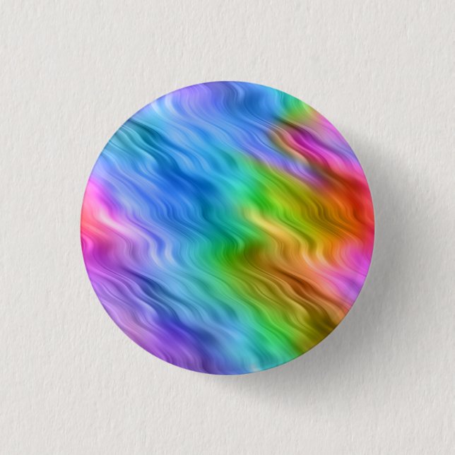 Blue Pansy Wavy Texture 3 Cm Round Badge (Front)