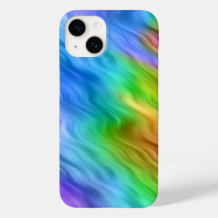 Blue Pansy Wavy Texture Case-Mate iPhone 14 Case
