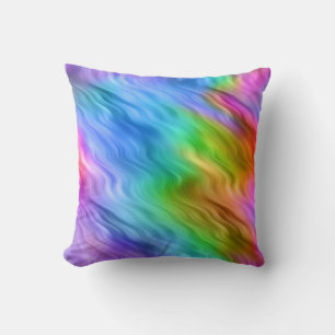 Blue Pansy Wavy Texture Cushion