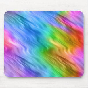 Blue Pansy Wavy Texture Mouse Mat