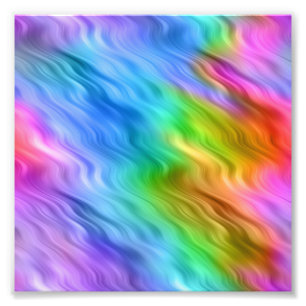 Blue Pansy Wavy Texture Photo Print
