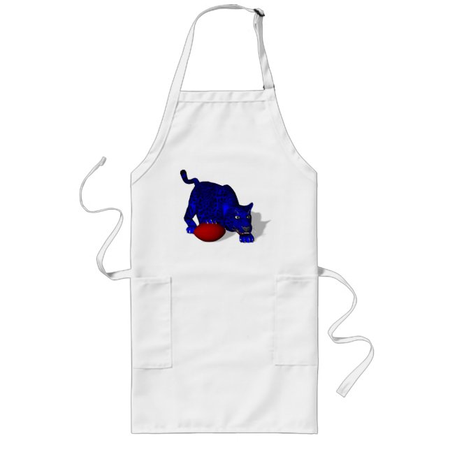 Blue Panther Long Apron (Front)