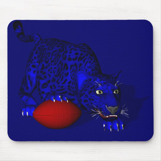 Blue Panther Mouse Mat (Front)