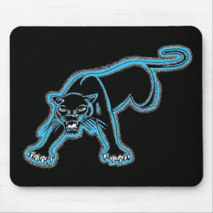 Blue Panther Mouse Pad