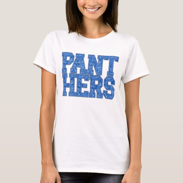 Blue Panthers School Pride Sequin shirt (Front)