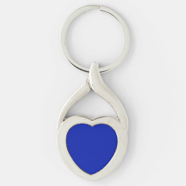 Blue (Pantone) (solid colour)  Key Ring (Front)