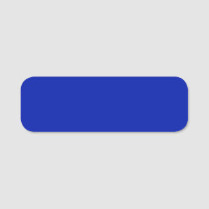 Blue (Pantone) (solid colour) Name Tag