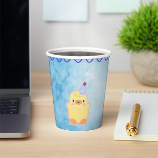 blue paper cup for kids
