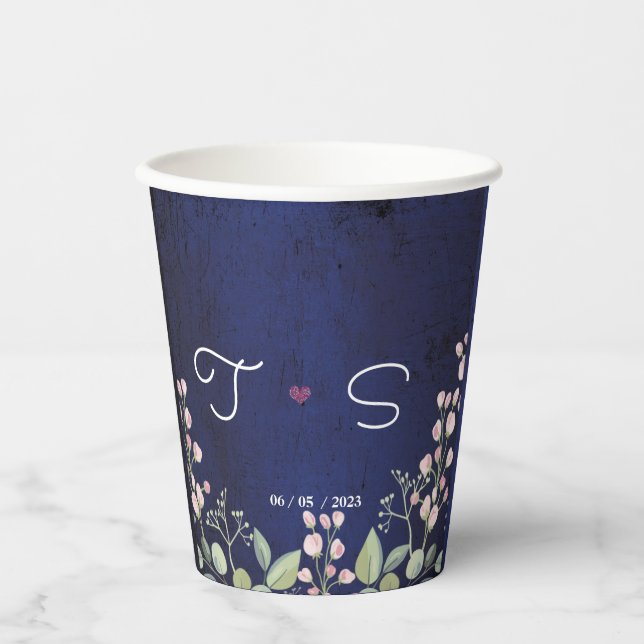 Blue  paper cups (Front)