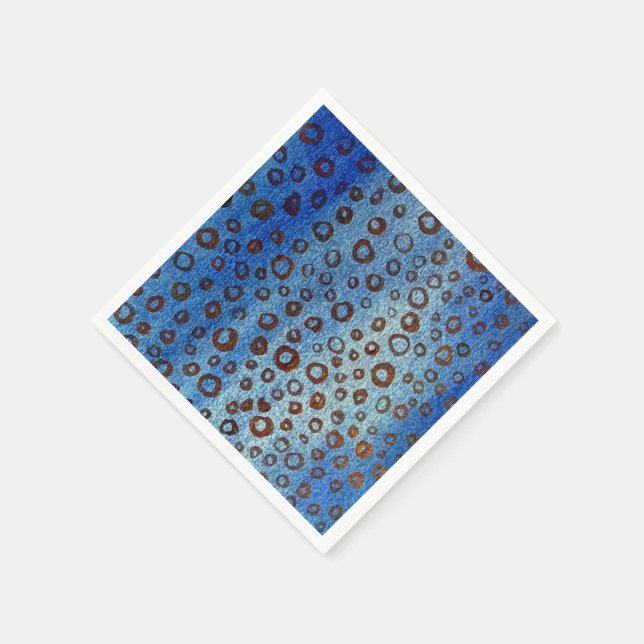 Blue Paper Napkins (Corner)
