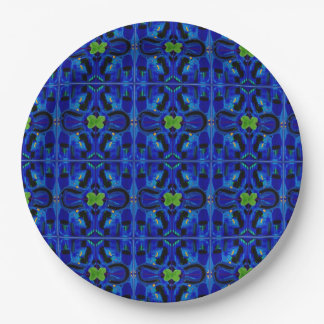 Blue paper plates