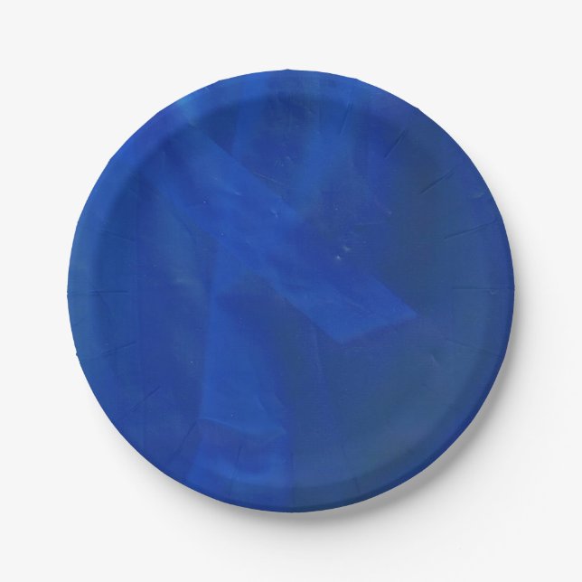 Blue Paper Plates  (Front)