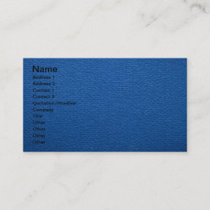 Blue Paper Texture For Background Business Card