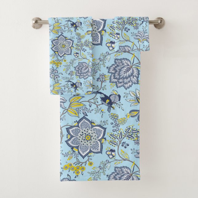 Blue Paradise Bath Towel Set (Insitu)