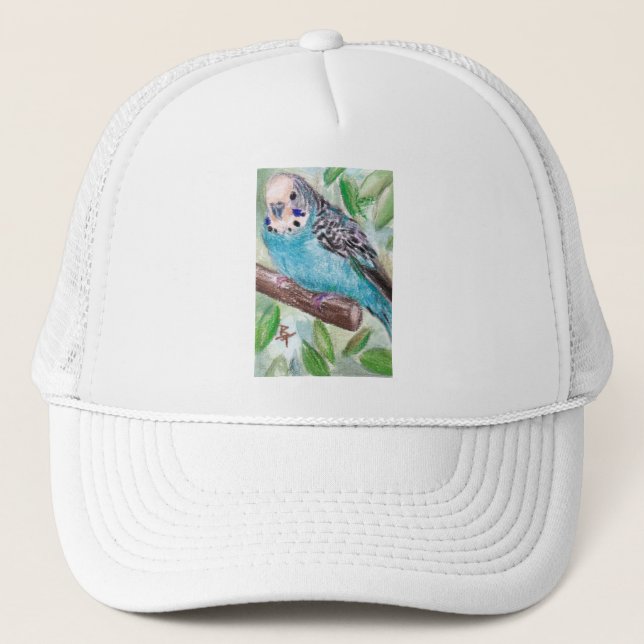 Blue Parakeet Hat (Front)