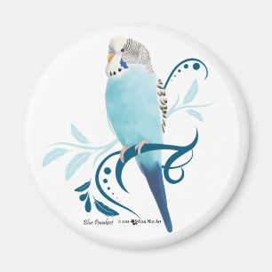 Blue Parakeet Magnet