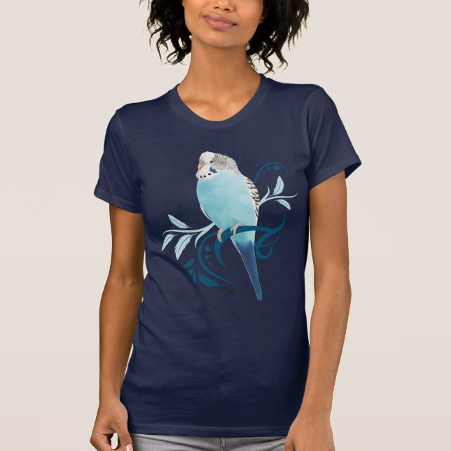 Blue Parakeet T-Shirt (Front)