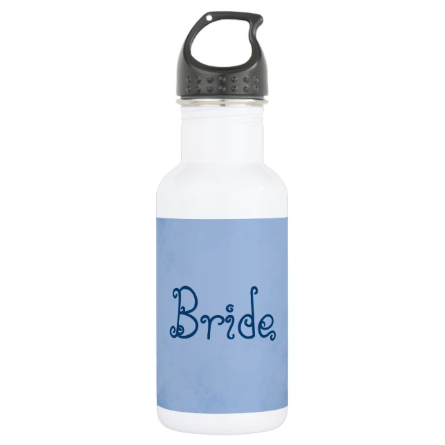Blue Parchment Bride 532 Ml Water Bottle (Front)