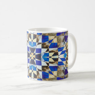 Blue Parquet Coffee Mug