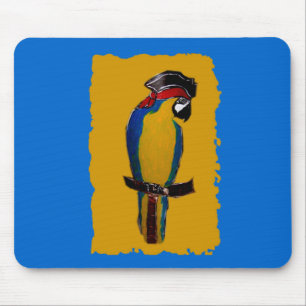 Blue Parrot Mouse Mat