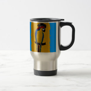 Blue Parrot Travel Mug