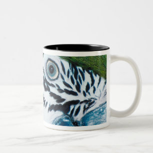 Blue Parrot Two-Tone Coffee Mug