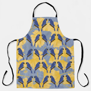Blue Parrots Apron