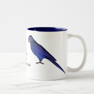 Blue Parrots Two-Tone Coffee Mug