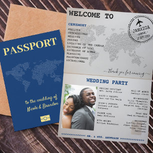 Blue Passport Jamaica Destination Wedding Programme