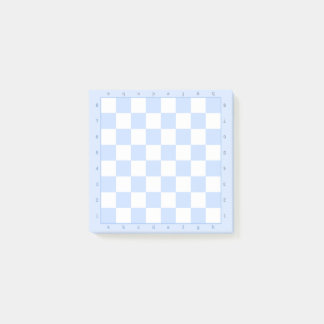 Blue Pastel Chess Board template Notes