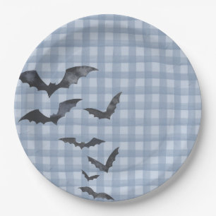 Blue Pastel Little Boo Ghost Birthday Dessert Paper Plate