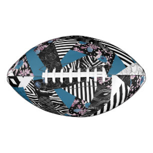 Blue patchwork, popular, patchwork, folk, rustic, american football