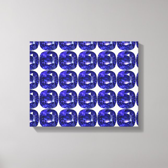 Blue Pattern Canvas Print (Front)
