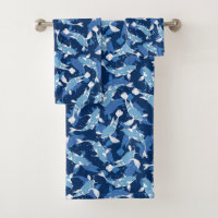 Blue Pattern - Koi Fish