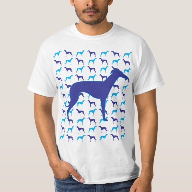 Blue pattern T-Shirt (Front)