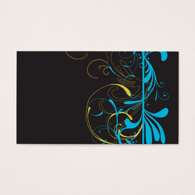Blue patterns Profile Card (Front)