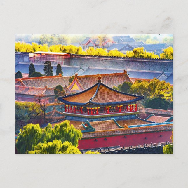 Blue Pavilion, Forbidden City Postcard (Front)