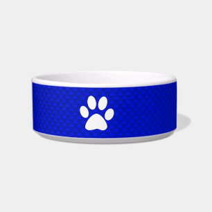 Blue Paw Print Bowl