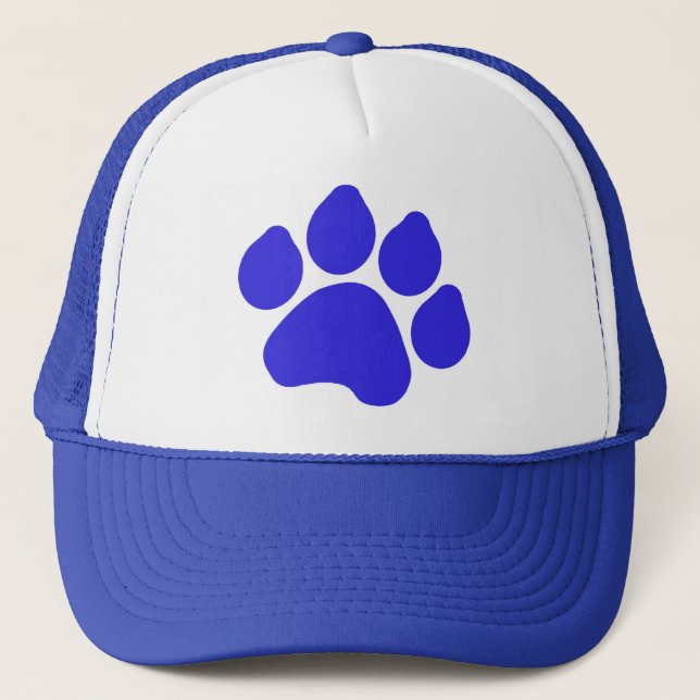 Blue Paw Print Hat (Front)