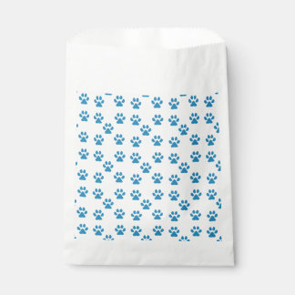 Blue Pawprints  Favour Bags