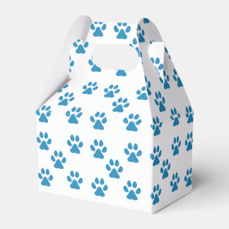 Blue Pawprints Favour Box