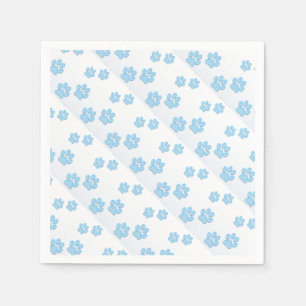Blue Paws - Standard Cocktail Paper Napkins