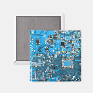 Blue PCB Circuit Board Design for IT Pros Magnet